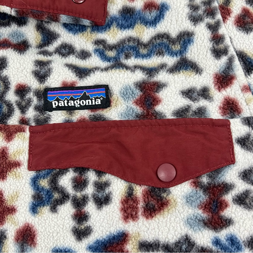 Patagonia Synchilla Snap T Men’s Medium Fleece Pullover Wandering Woods Aztec - Picture 4 of 8